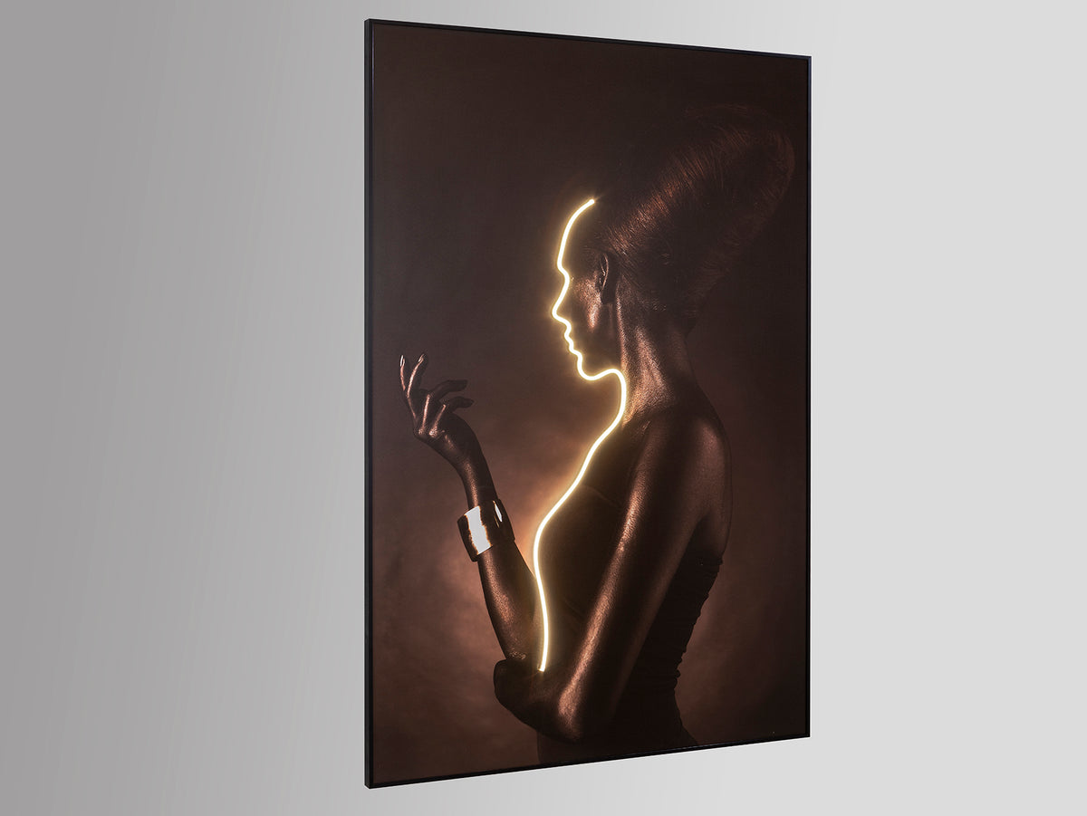 LED картина Silueta с женски силует – изглед 3