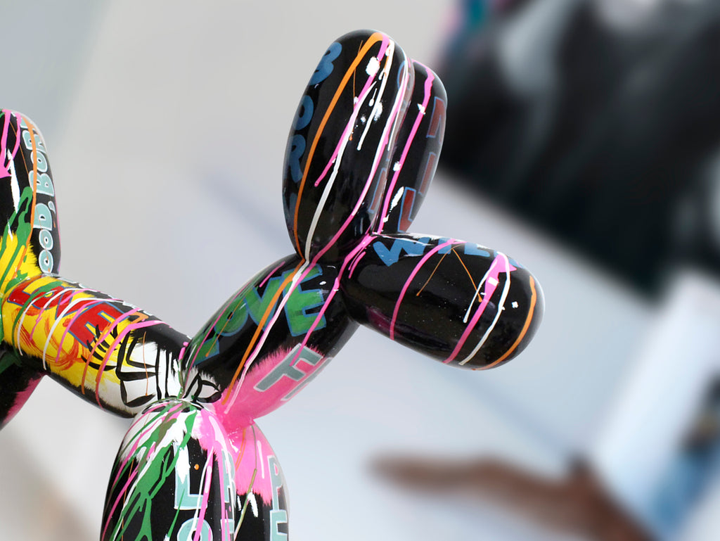 Декоративна фигура Balloon Dog с графити – изглед 2