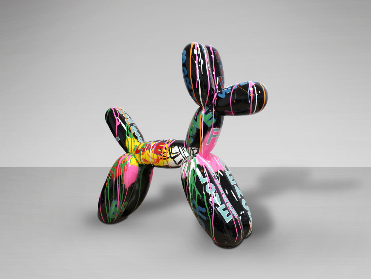 Декоративна фигура Balloon Dog с графити – изглед 3