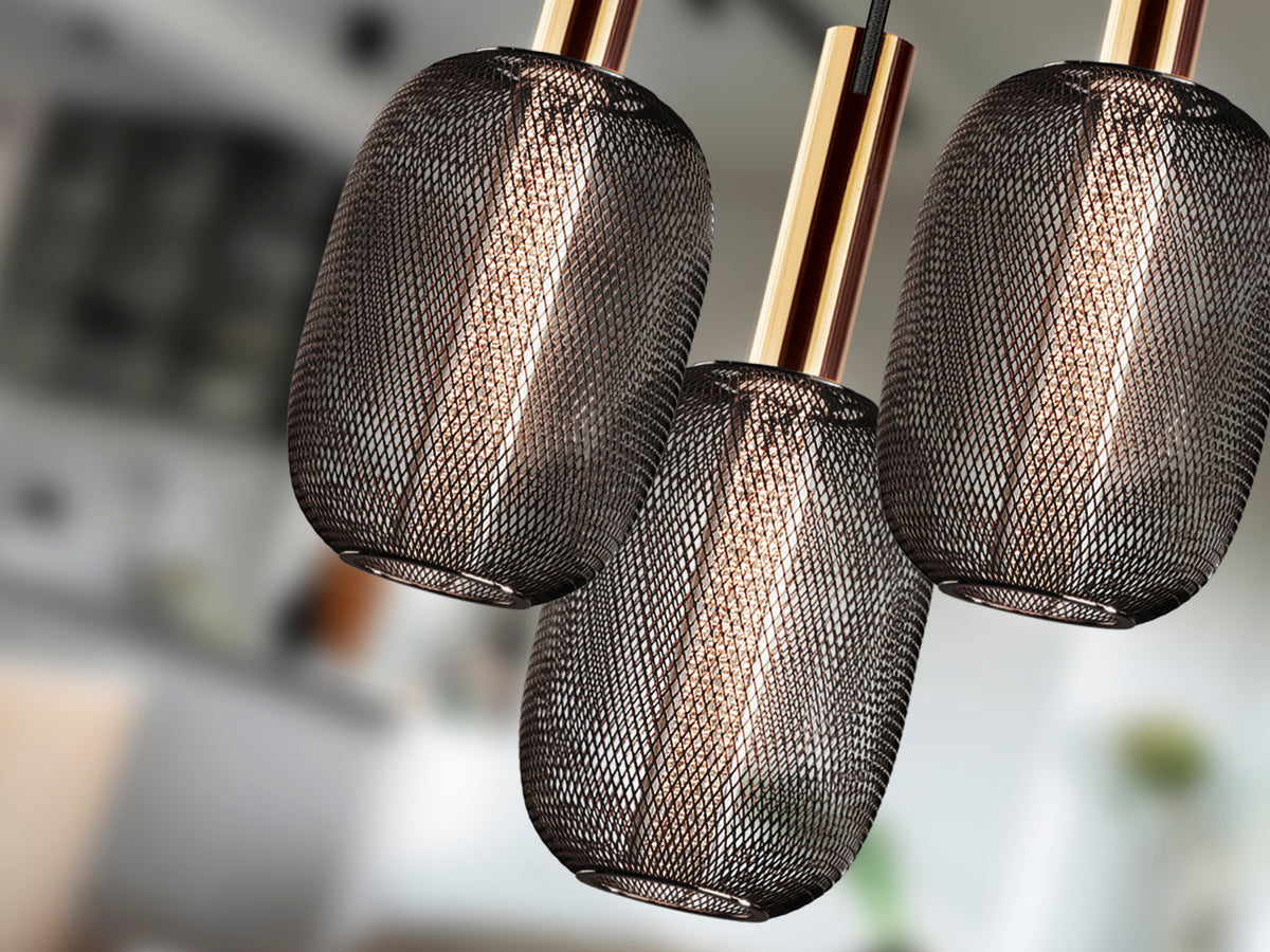 Висяща LED лампа Micron 3L Night в злато и черно – изглед 2