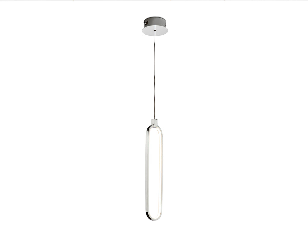Висяща LED лампа Colette 1L в хром – изглед 3