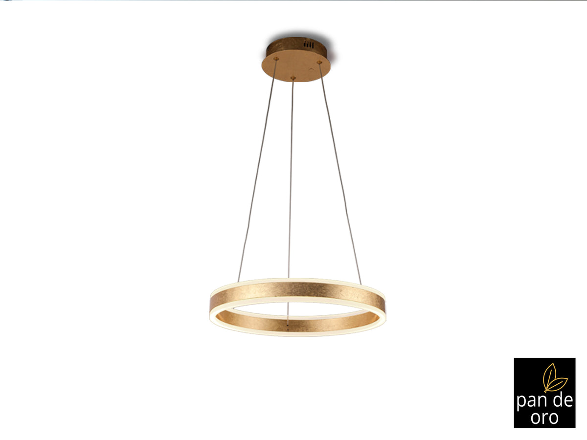 Висяща LED лампа Helia Day в златен лист – изглед 2
