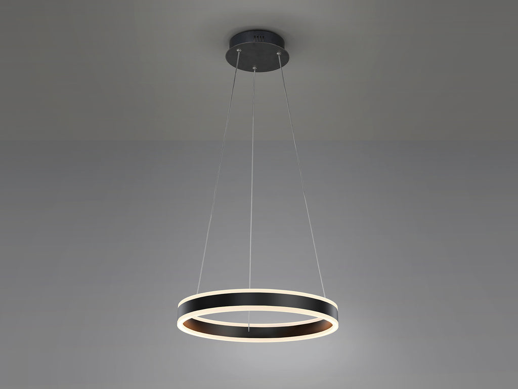 Висяща LED лампа Helia Night в матово черно – изглед 3