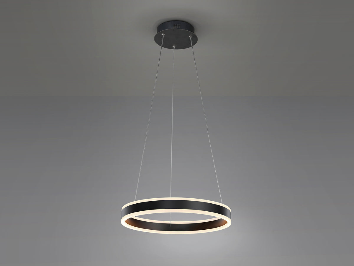 Висяща LED лампа Helia Night в матово черно – изглед 3