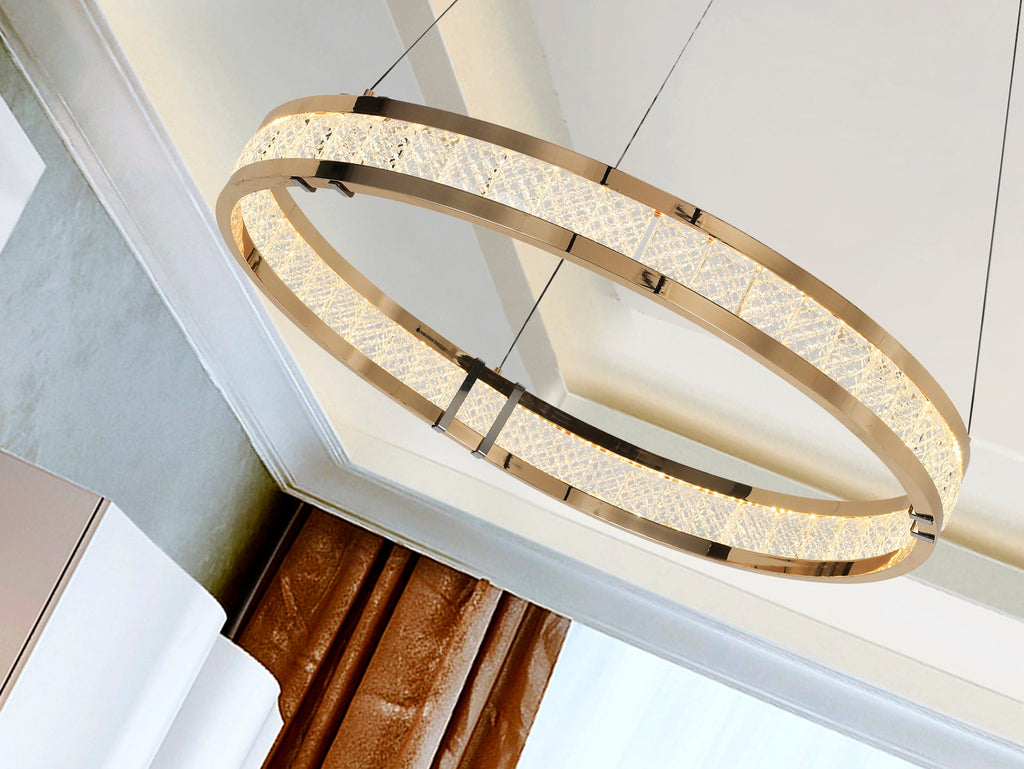 Висяща LED лампа Lorian 26W с три пръстена – изглед 2