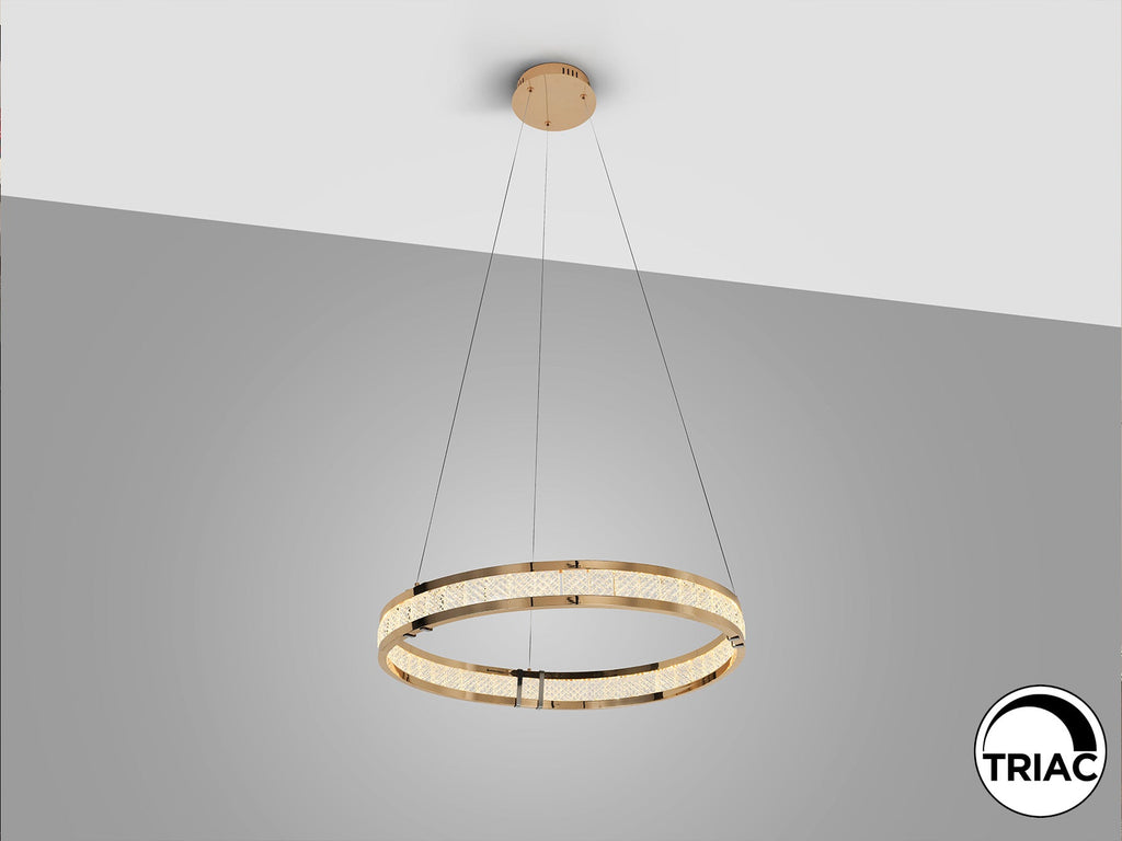 Висяща LED лампа Lorian 26W с три пръстена – изглед 3