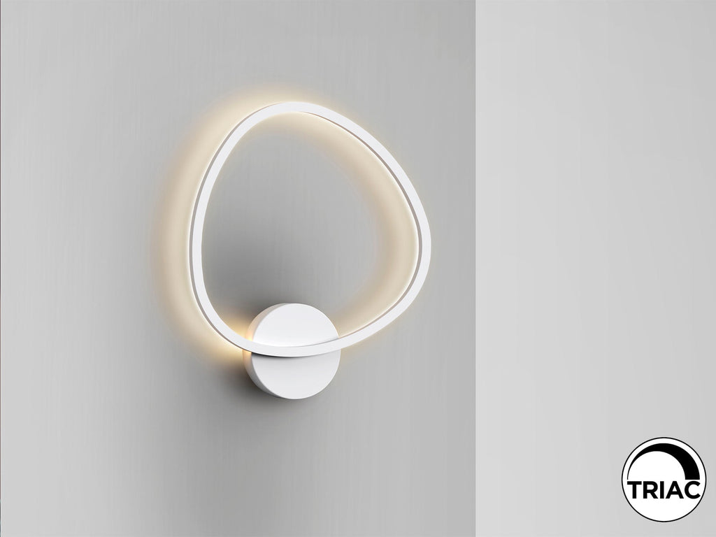 Стенен LED аплик Opalis в матово бяло – изглед 2