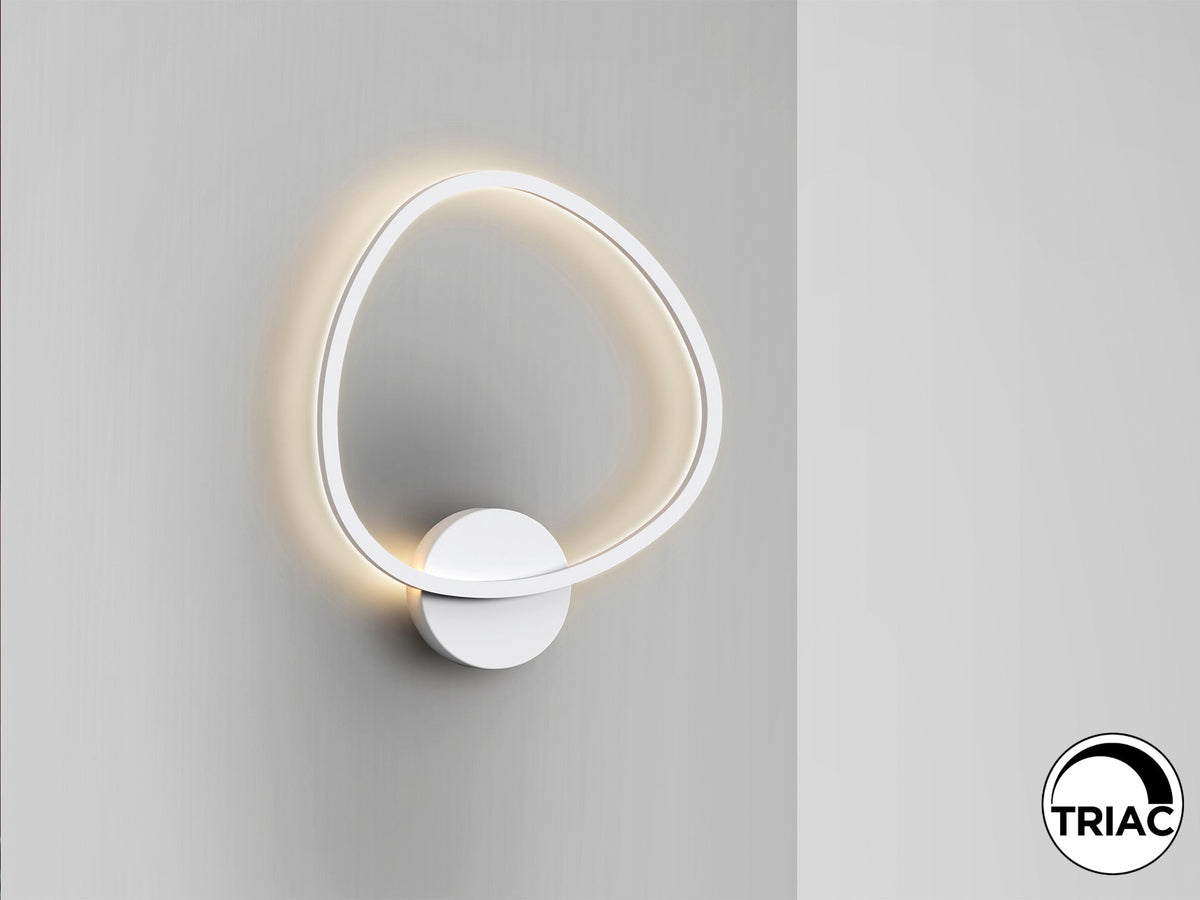 Стенен LED аплик Opalis в матово бяло – изглед 2