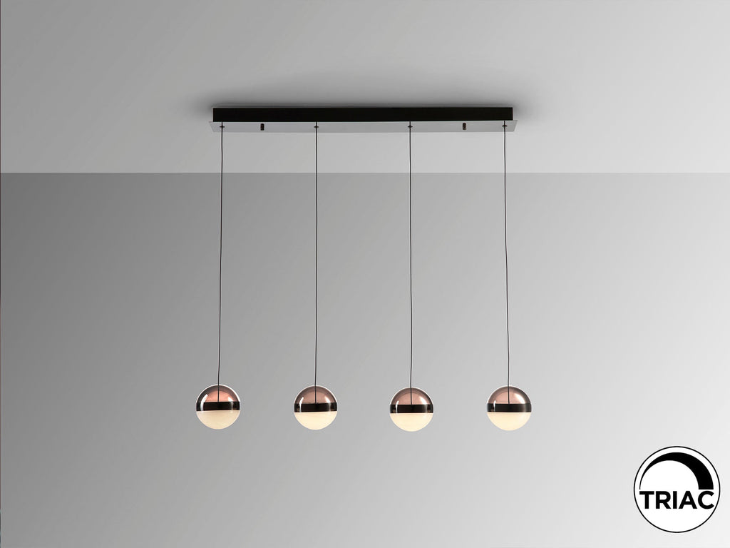 Висяща LED лампа Orbes 4L с 4 абажура Ø12 см – изглед 3