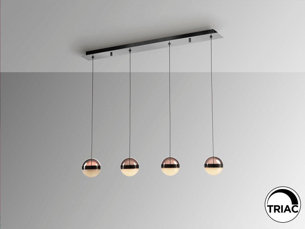 Висяща LED лампа Orbes 4L с 4 абажура Ø12 см – изглед 4