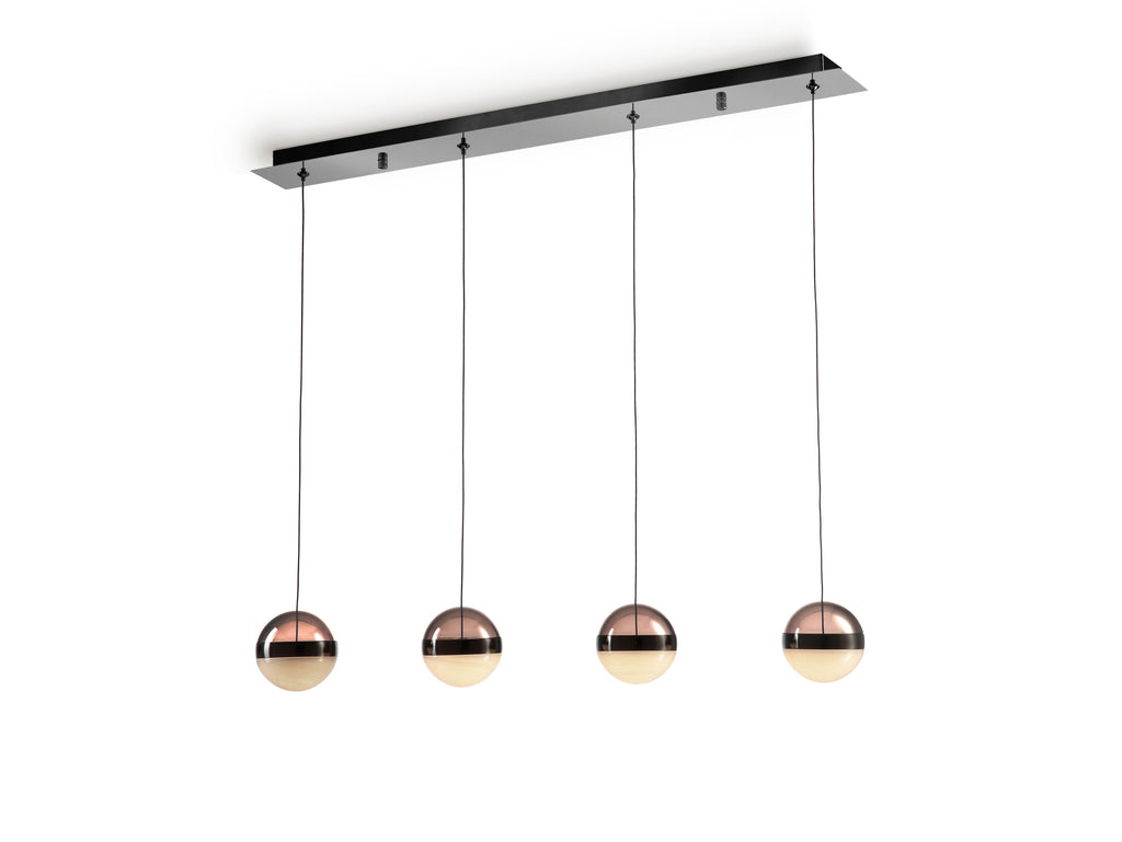 Висяща LED лампа Orbes 4L с 4 абажура Ø12 см – изглед 5