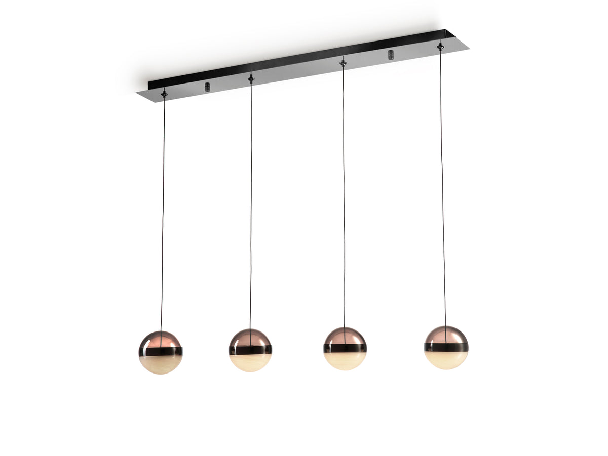 Висяща LED лампа Orbes 4L с 4 абажура Ø12 см – изглед 5