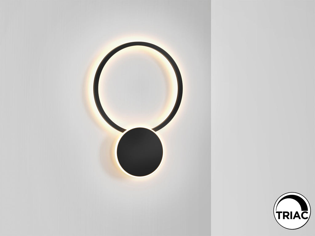 Стенен LED аплик Omnio в матово черно – изглед 2