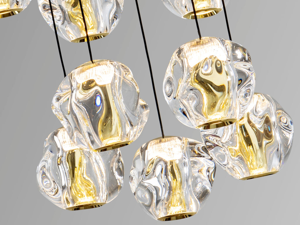Висяща LED лампа Zaria 13L с 13 акрилни абажура – изглед 3