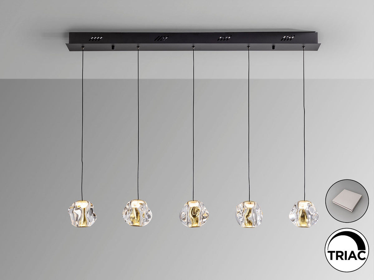 Висяща LED лампа Zaria 5L 1339 lm – детайлен изглед