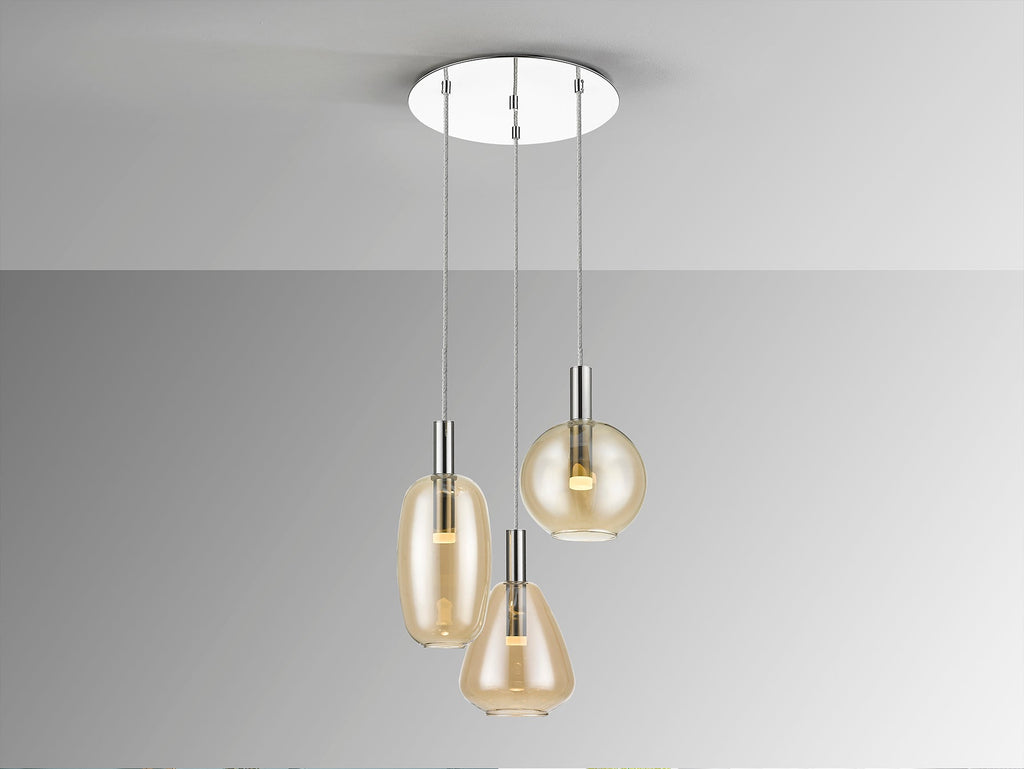 Висяща LED лампа Nara 3L – детайлен изглед