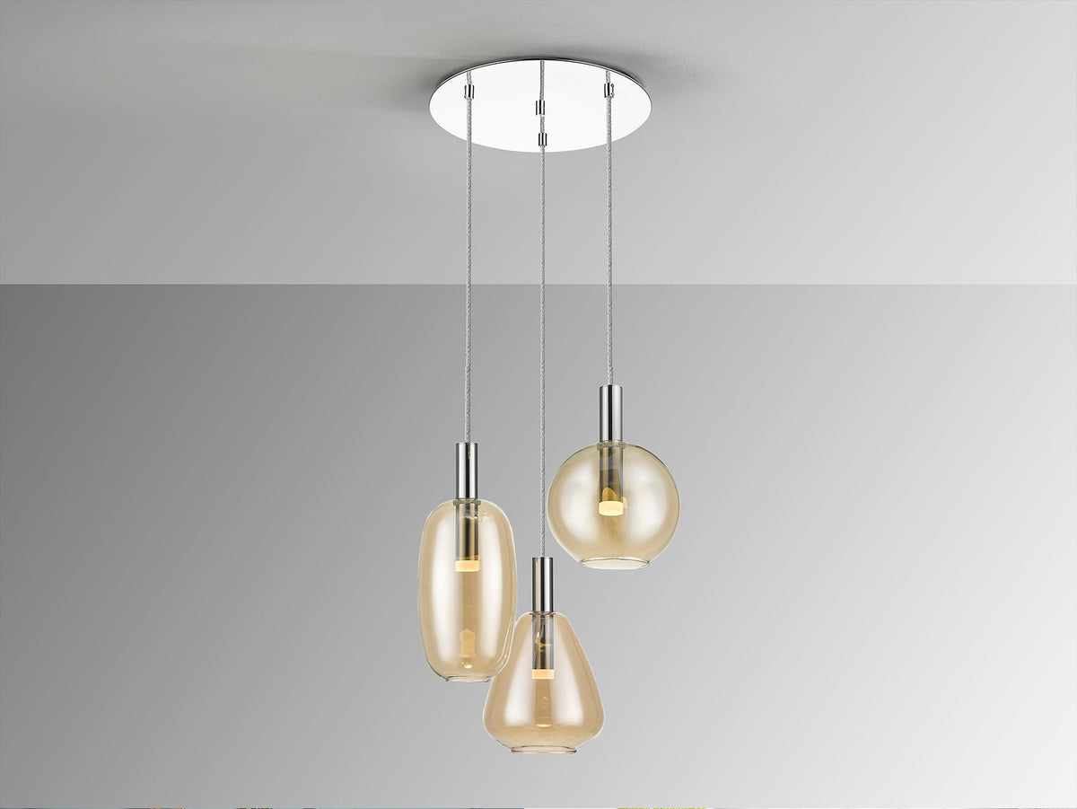 Висяща LED лампа Nara 3L – детайлен изглед