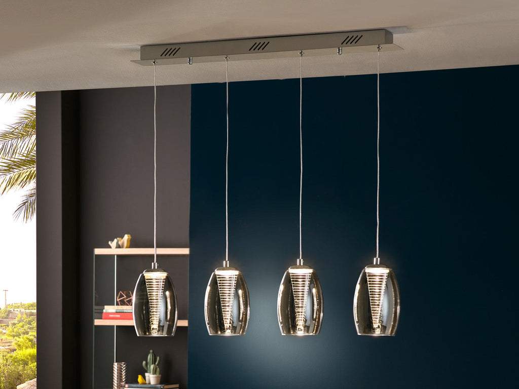 Висяща LED лампа Nebula 4L с 4 двойни абажура