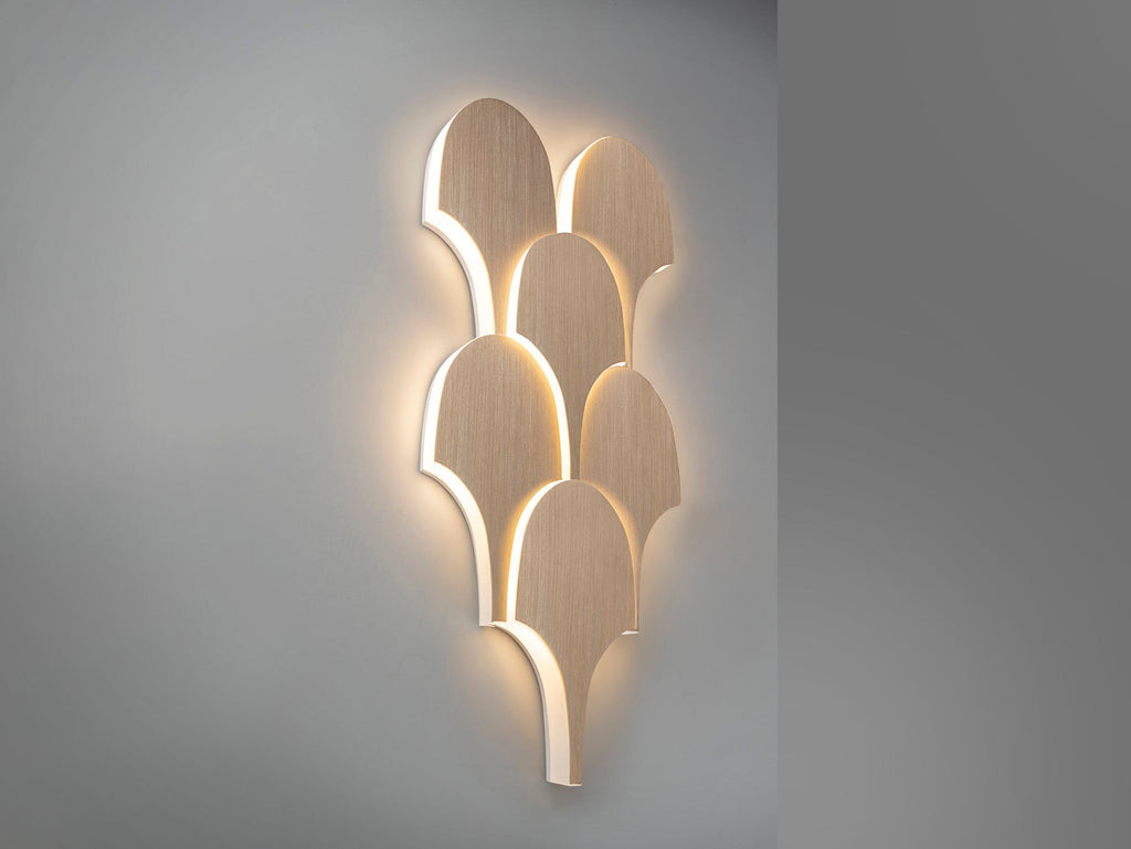Стенен LED аплик Serea в анодирано злато – изглед 3