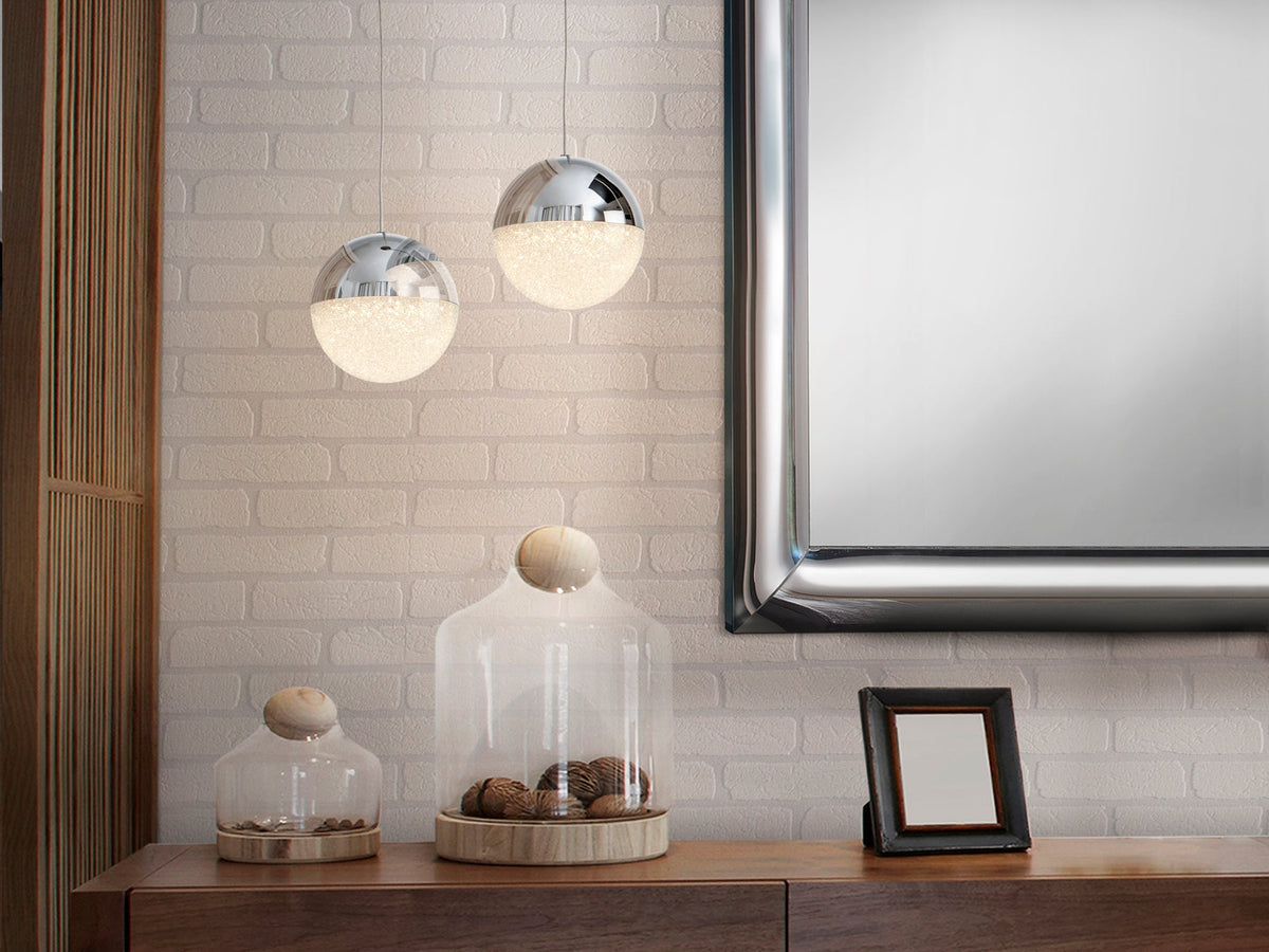 Висяща LED лампа Sphere Ø12 см – детайлен изглед