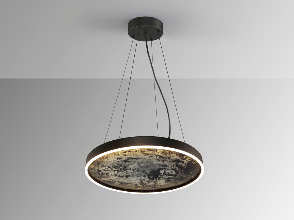 Висяща LED лампа Stone с шистов дифузер – изглед 2