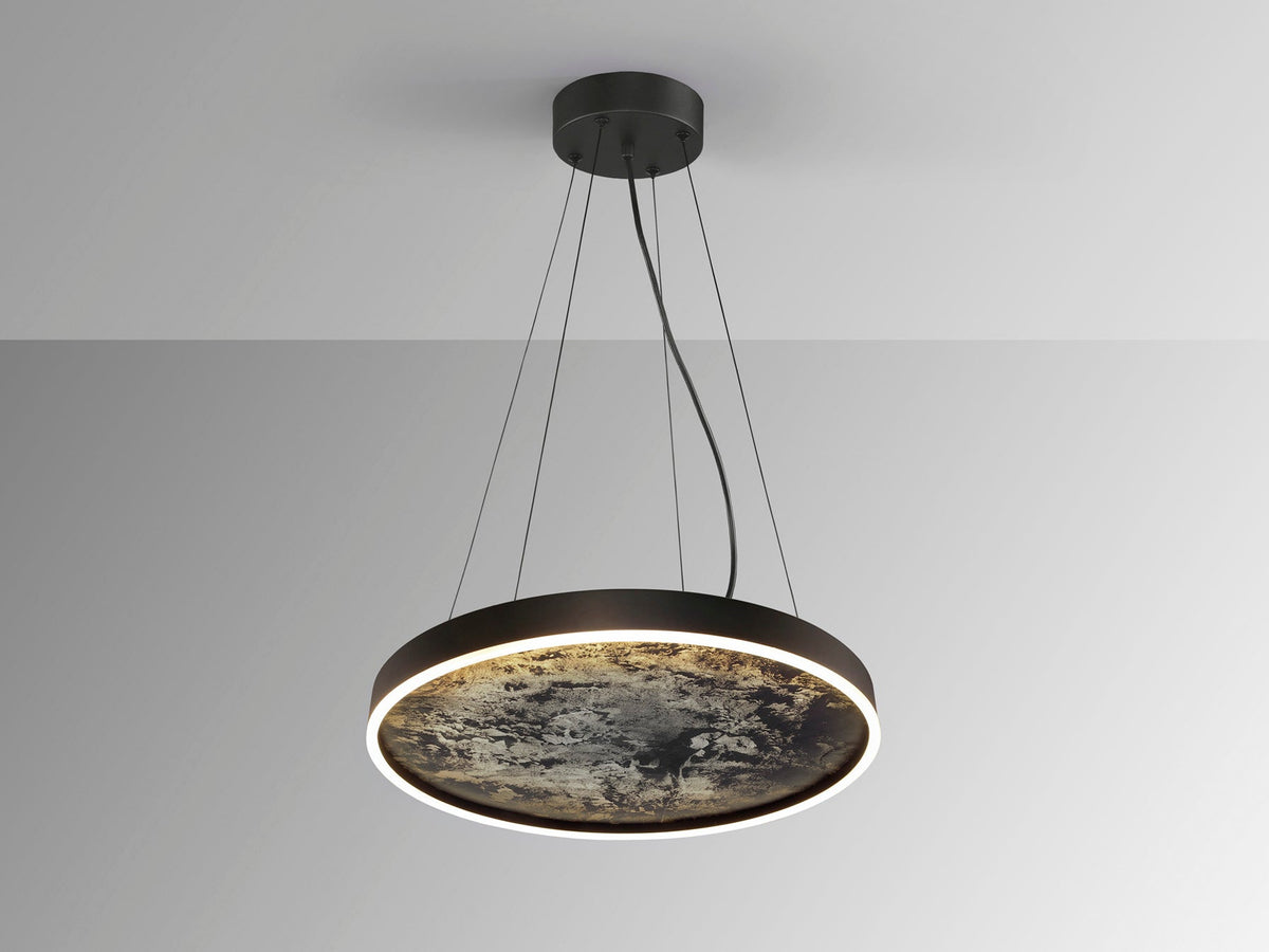 Висяща LED лампа Stone с шистов дифузер – изглед 2