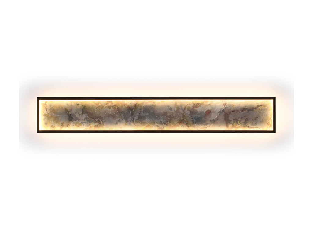 Стенна LED лампа Stone L100 от гипс в бяло – изглед 5