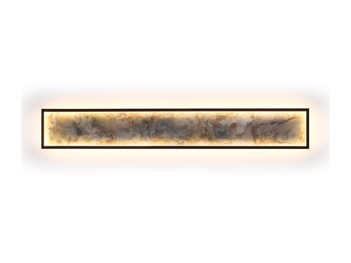 Стенна LED лампа Stone L100 от гипс в бяло – изглед 5