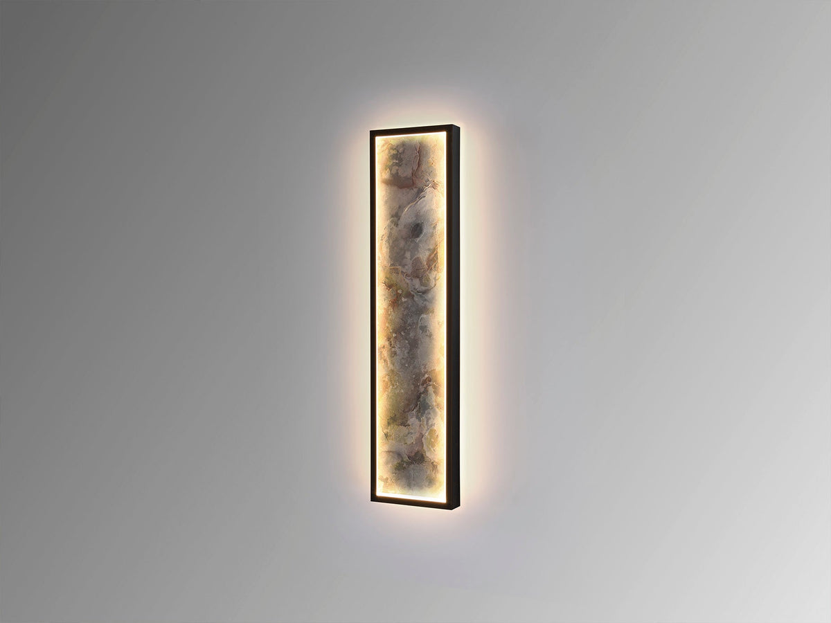 Стенна LED лампа Stone L60 от гипс в бяло – изглед 3