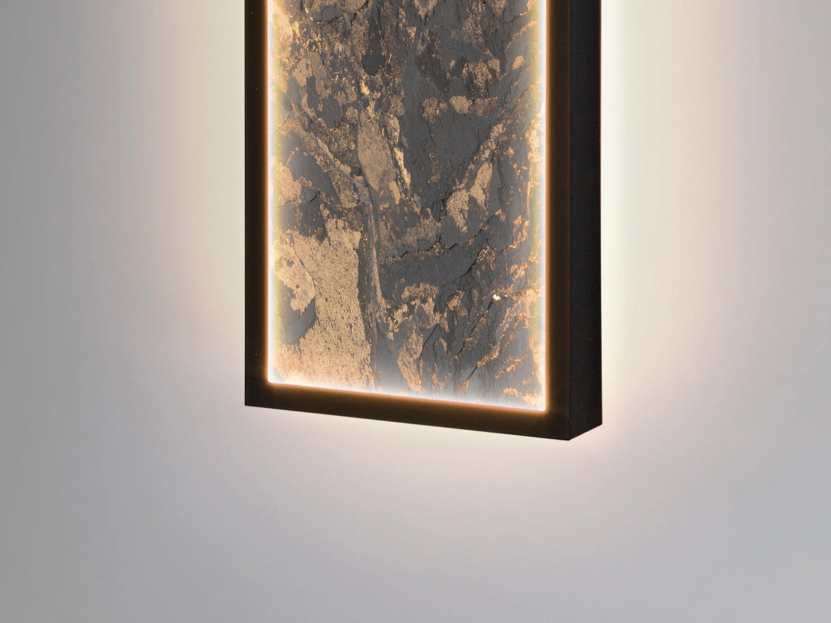 Стенна LED лампа Stone L60 от гипс в бяло – изглед 4