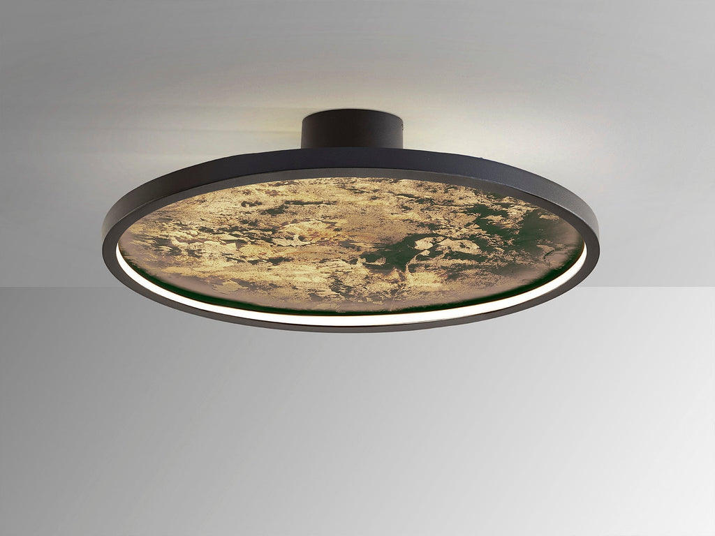Стенна LED лампа Stone D60 от гипс в бяло – изглед 4
